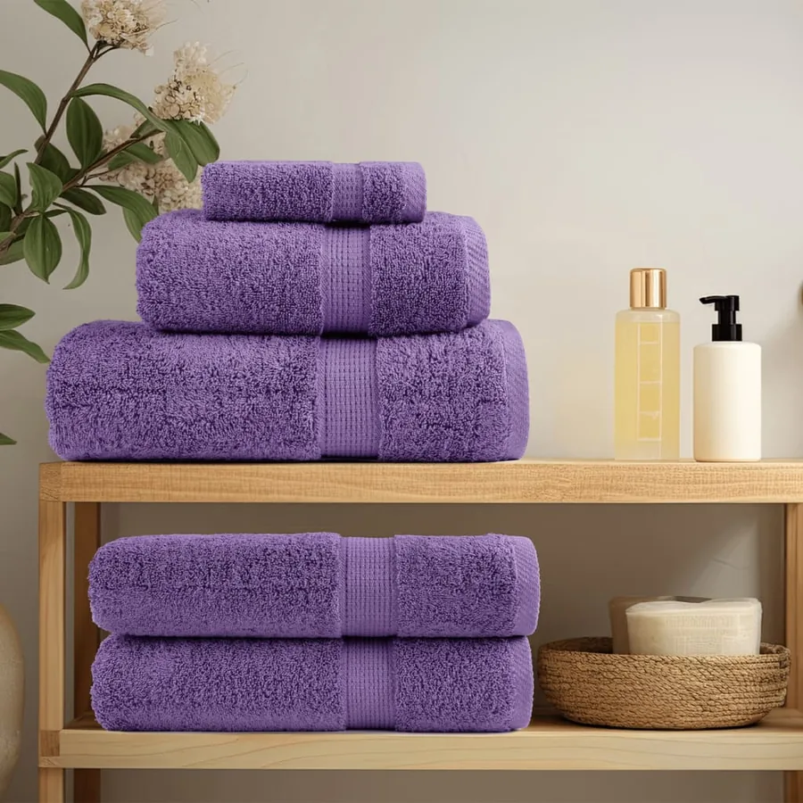 Serviettes de douche de qualité supérieure SOLUND 4 pcs violet - 3