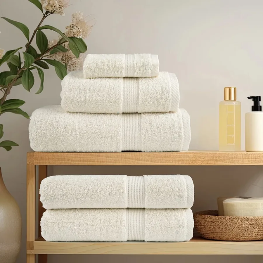 Serviettes de qualité supérieure SOLUND 2 pcs crème 600 g/m² - 3
