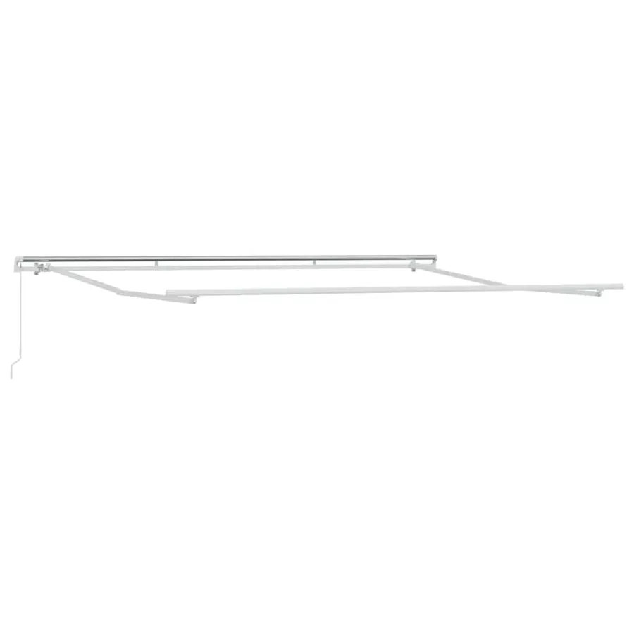 Auvent manuel rétractable anthracite et blanc 450x300 cm - 5