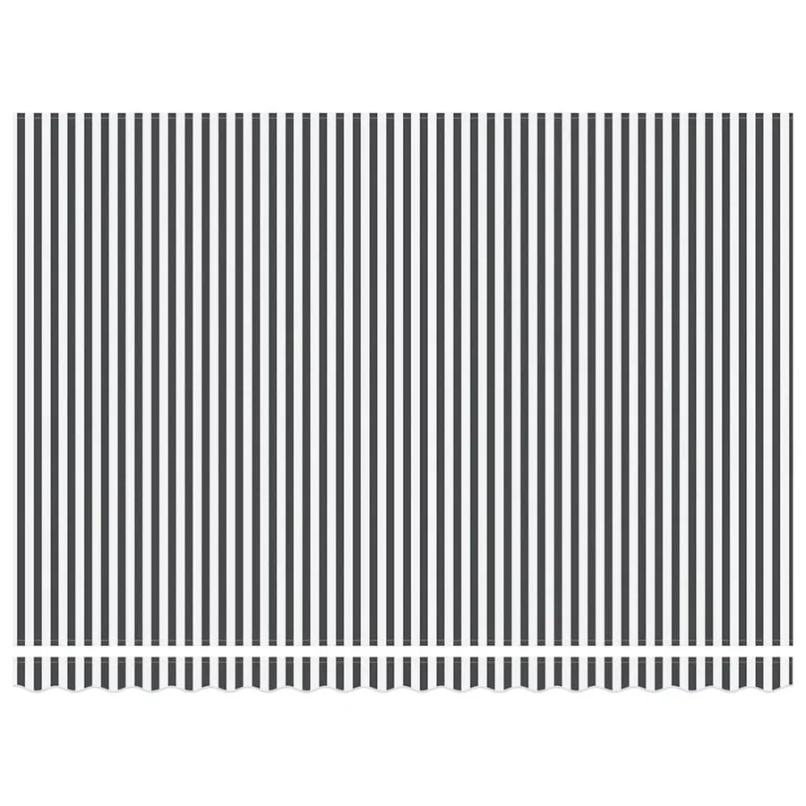 Auvent manuel rétractable anthracite et blanc 450x300 cm - 6