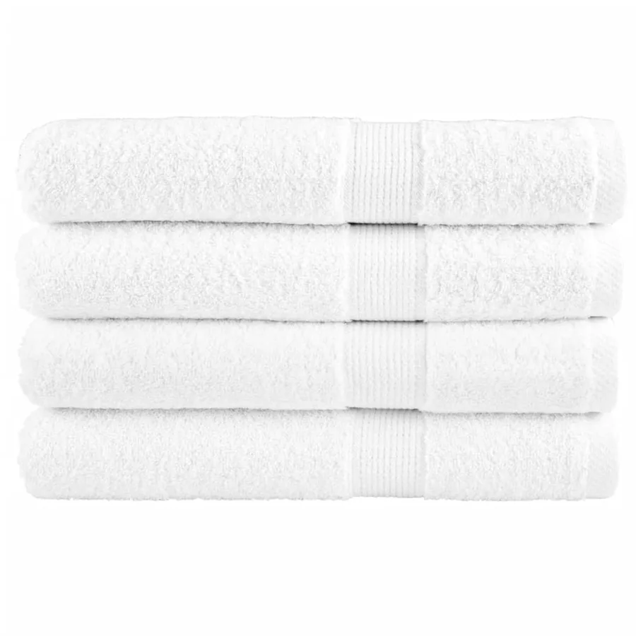 Serviettes de sauna de qualité supérieure SOLUND 4 pcs blanc