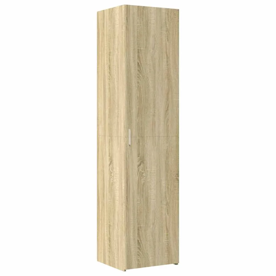 Buffet haut chêne sonoma 45x42,5x185 cm bois d'ingénierie - 2