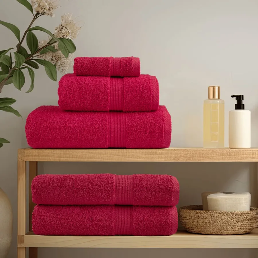 Serviettes de sauna de qualité supérieure SOLUND 4 pcs rouge - 3