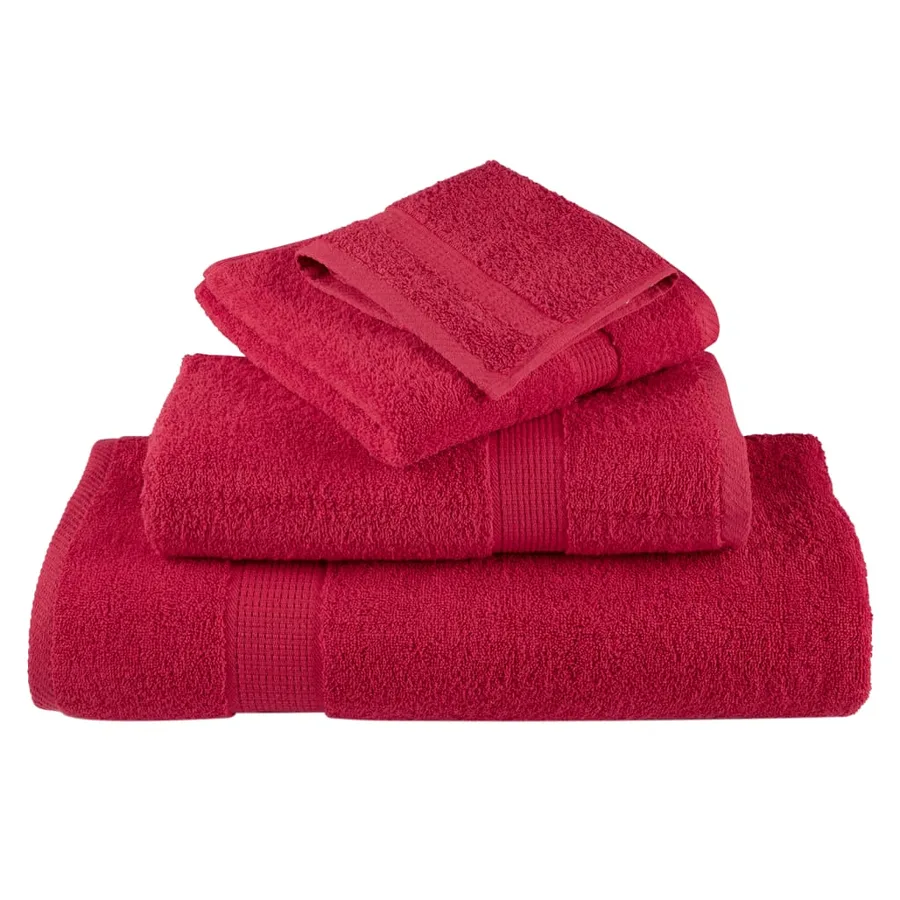 Serviettes de sauna de qualité supérieure SOLUND 4 pcs rouge - 4
