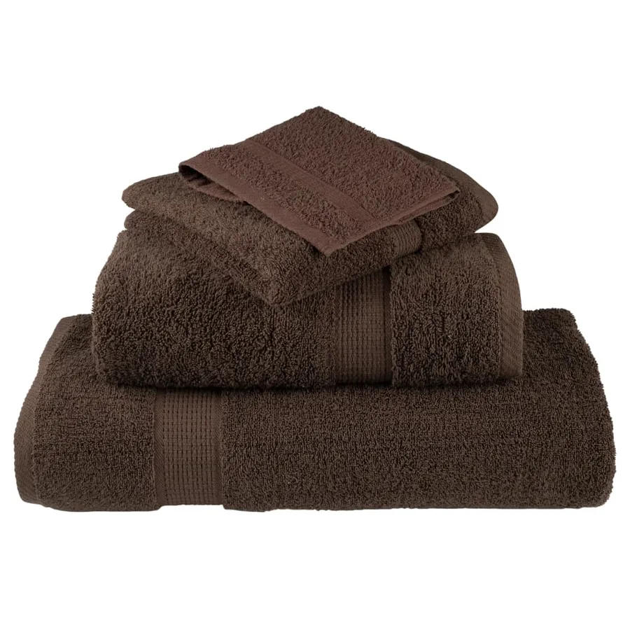 Essuie-mains de qualité supérieure SOLUND 2 pcs marron 600 g/m² - 4