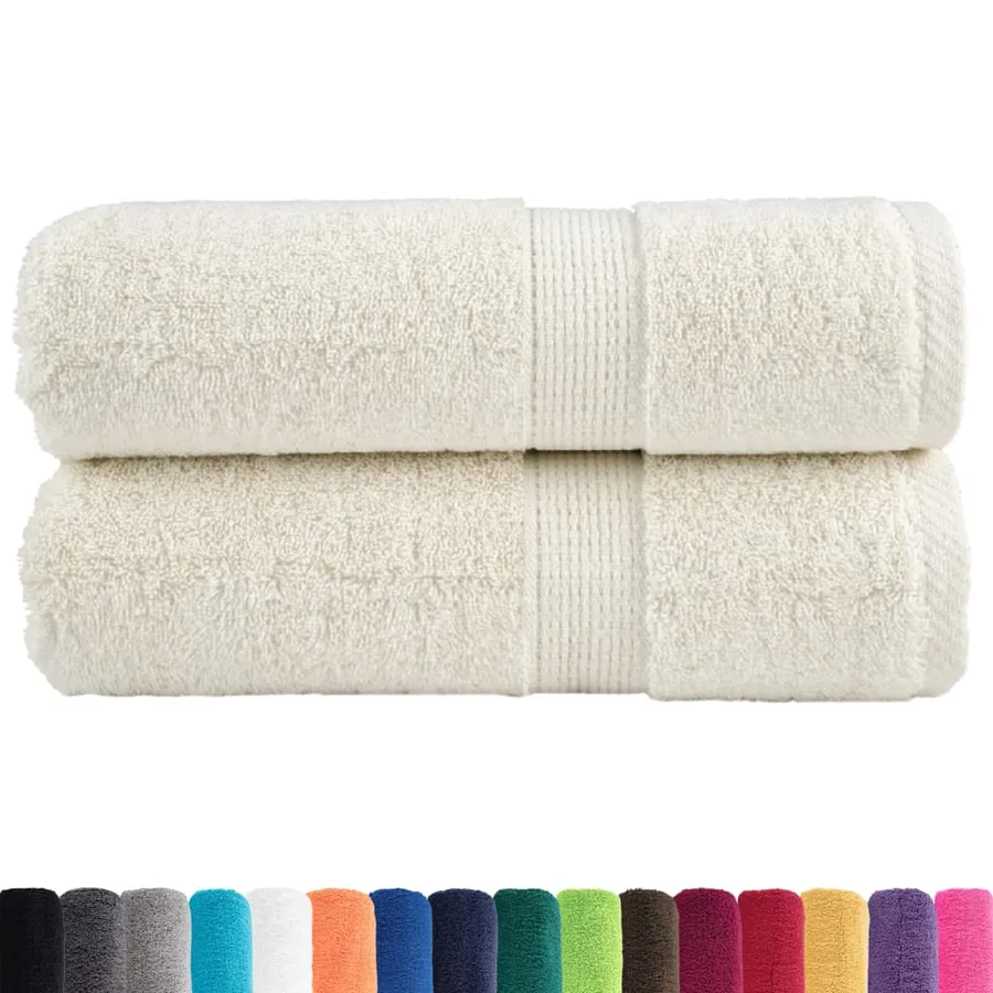 Serviettes d'invité de qualité supérieure SOLUND 2 pcs crème - 2