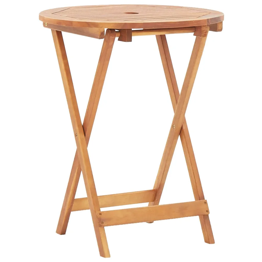 Ensemble de bistro 3 pcs noir polypropylène et bois massif - 5