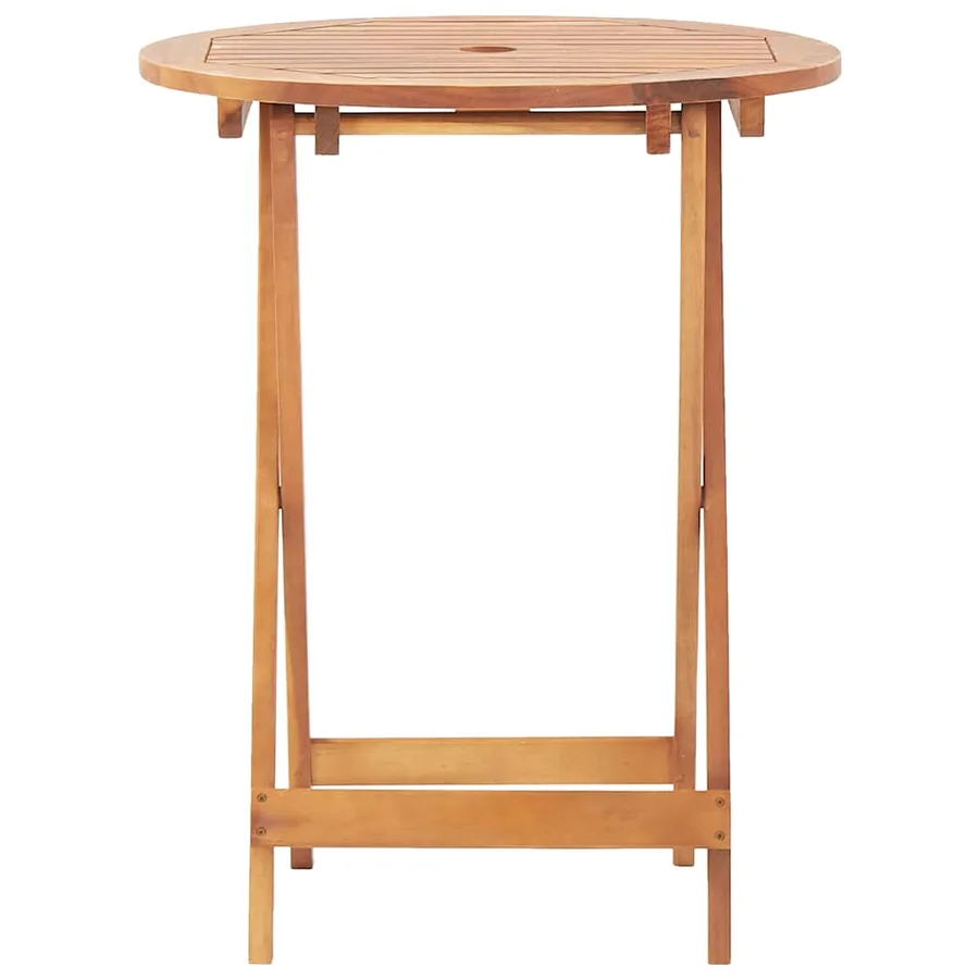 Ensemble de bistro 3 pcs noir polypropylène et bois massif - 6