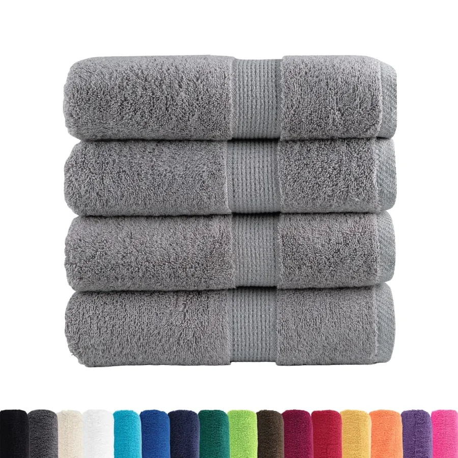 Serviettes d'invité de qualité supérieure SOLUND 4 pcs gris - 2