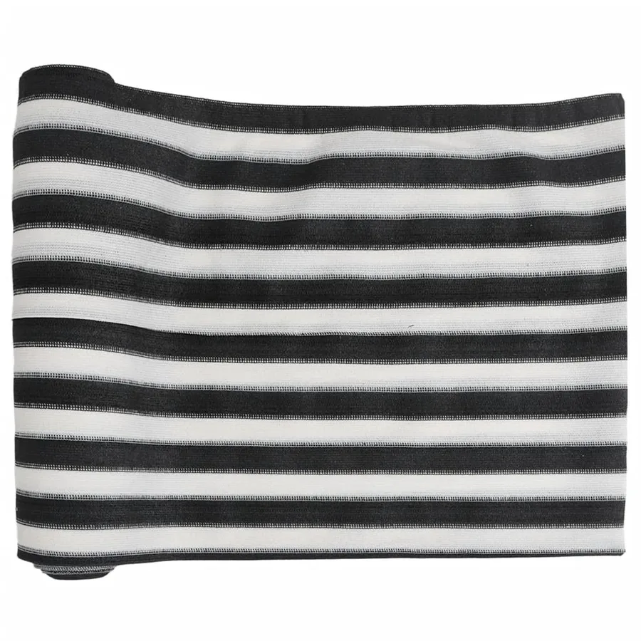 Filet brise-vue anthracite et blanc 1,2x50 m PEHD 75 g/m² - 2