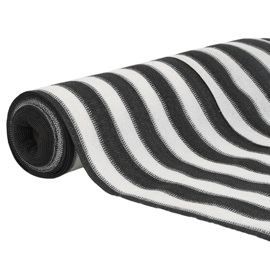 Filet brise-vue anthracite et blanc 1,2x50 m PEHD 75 g/m² - 3