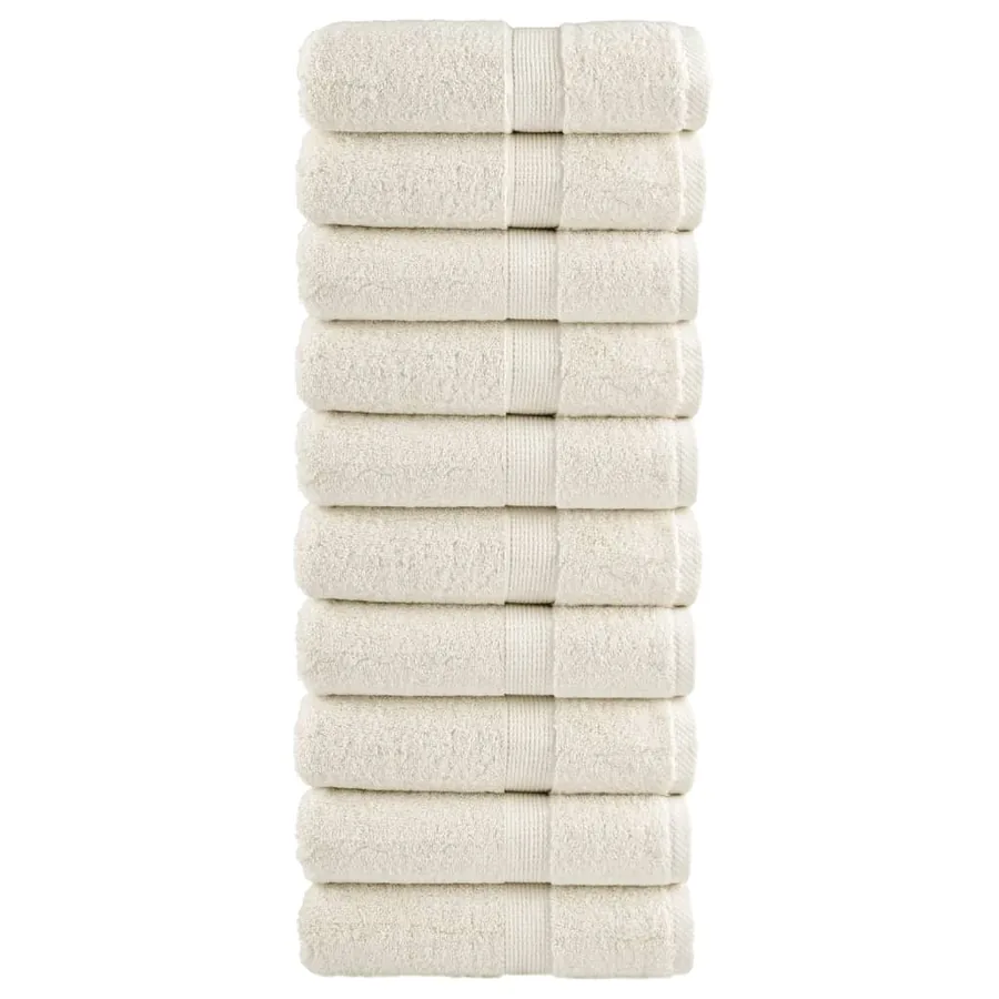 Serviettes d'invité de qualité supérieure SOLUND 10 pcs crème