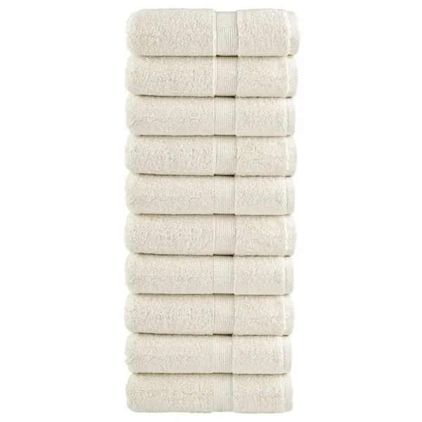 Serviettes d'invité de qualité supérieure SOLUND 10 pcs crème