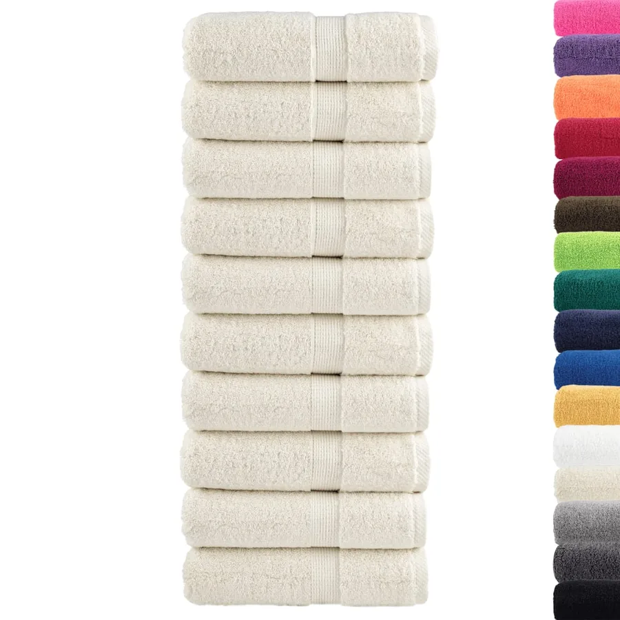 Serviettes d'invité de qualité supérieure SOLUND 10 pcs crème - 2