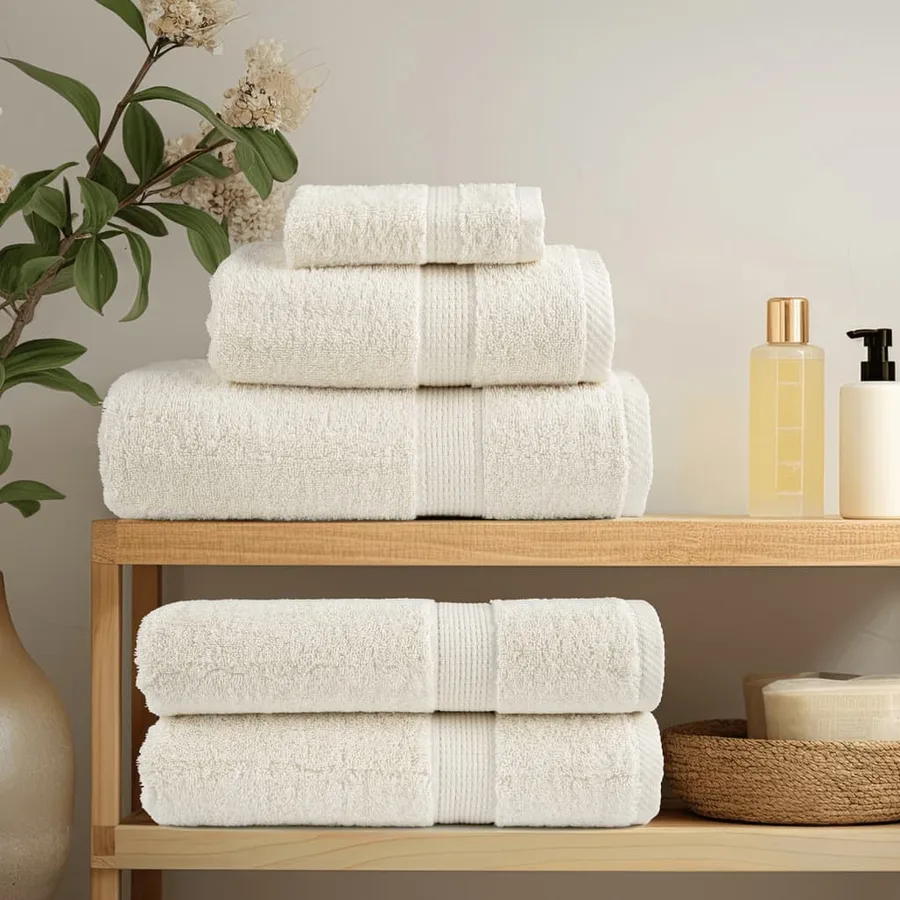 Serviettes d'invité de qualité supérieure SOLUND 10 pcs crème - 3