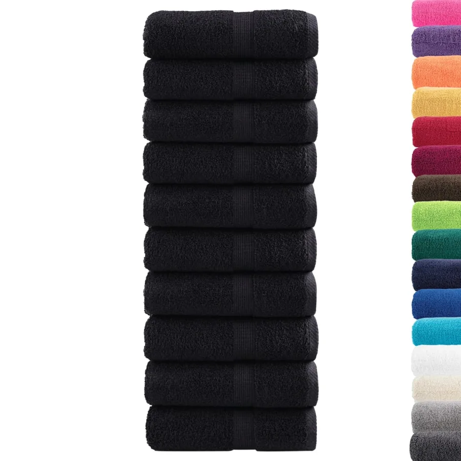 Serviettes d'invité de qualité supérieure SOLUND 10 pcs noir - 2