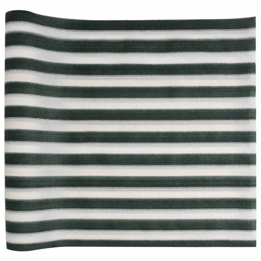 Filet brise-vue vert et blanc 2x10 m PEHD 150 g/m² - 2