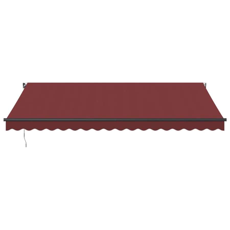Auvent manuel rétractable bordeaux 450x350 cm - 3