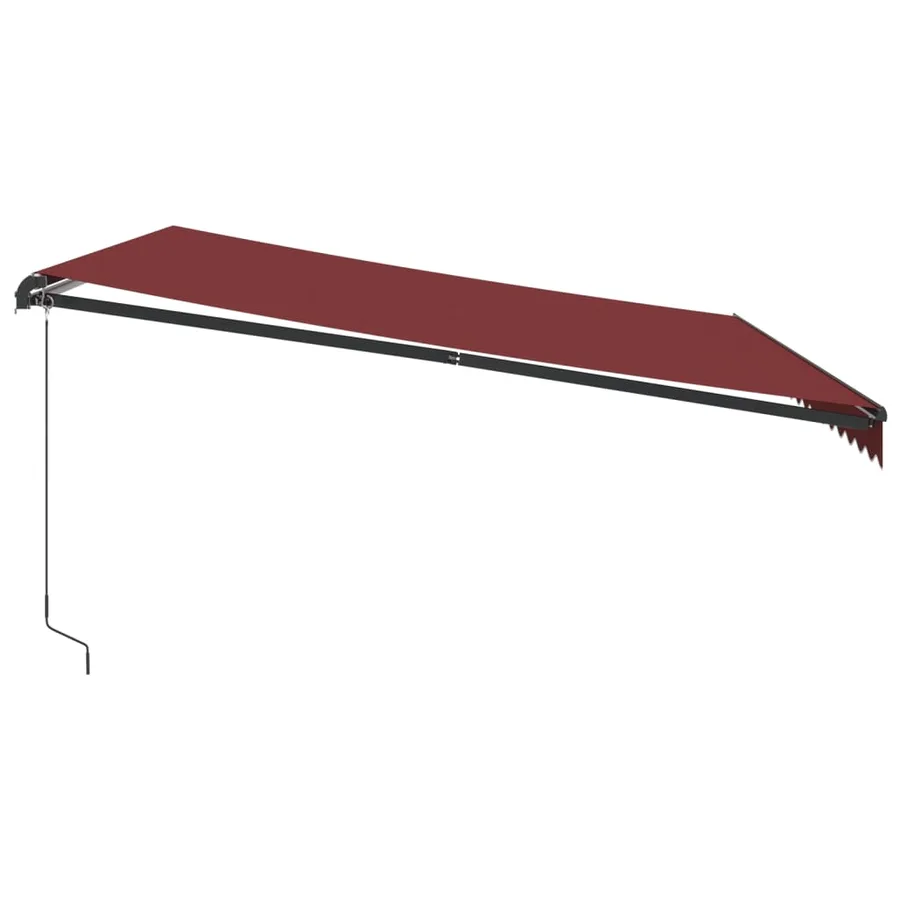 Auvent manuel rétractable bordeaux 450x350 cm - 4