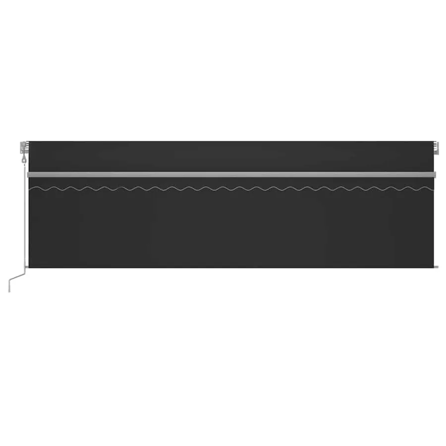 Auvent automatique store capteur de vent et LED 5x3m Anthracite - 3