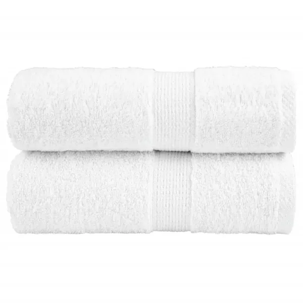 Serviettes de toilette premium SOLUND 2 pièces Blanc 30 x 30 cm 600 g/m²