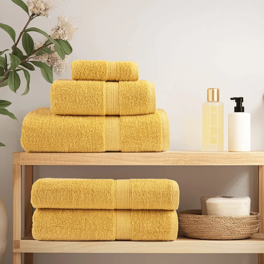 Serviettes d'invité de qualité supérieure SOLUND 2 pcs doré - 3