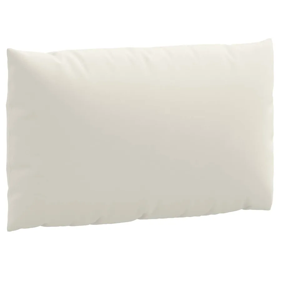 Coussins de palette lot de 2 crème mélangé tissu - 6