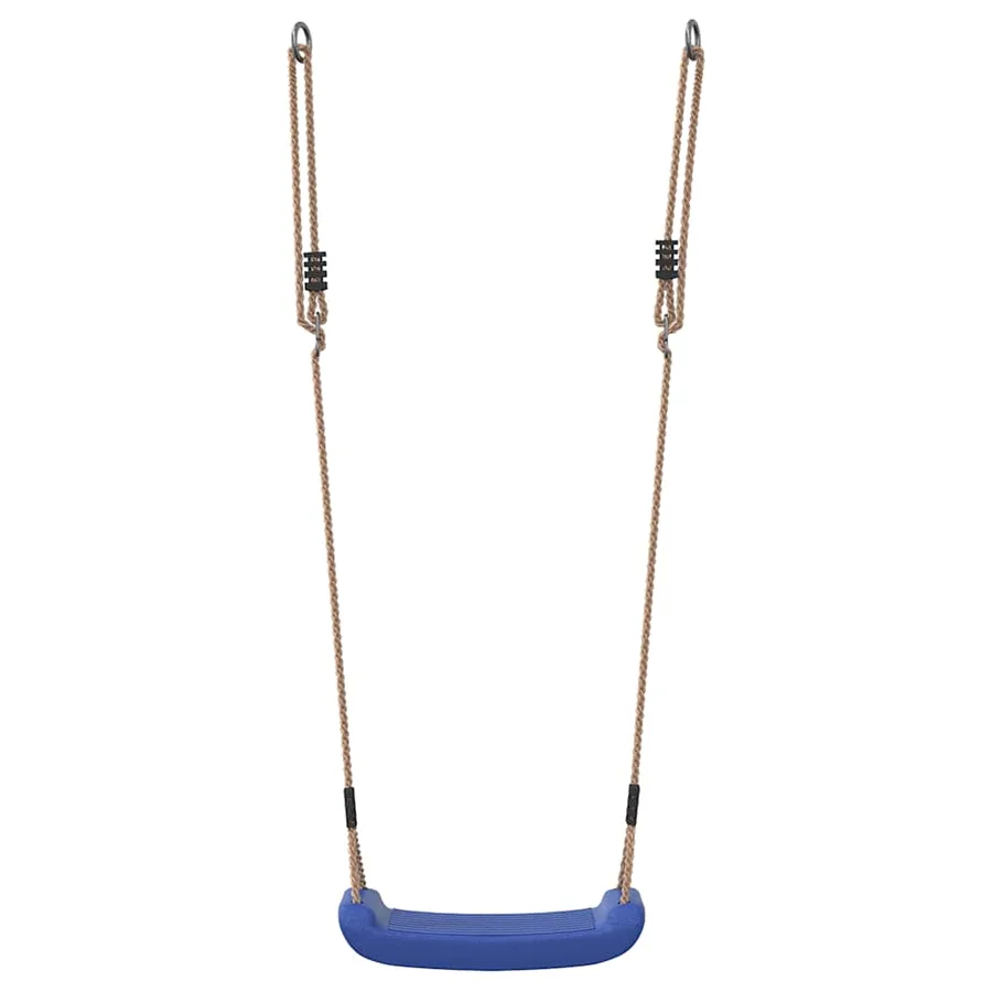 Balançoire d'extérieur d'enfants simple et corde réglable bleu - 4