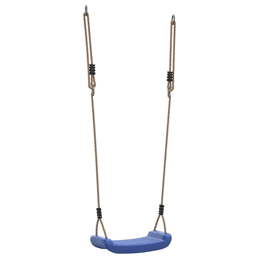 Balançoire d'extérieur d'enfants simple et corde réglable bleu - 6