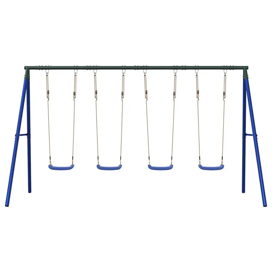 Jeu de balançoire d'extérieur avec 4 balançoires - 3