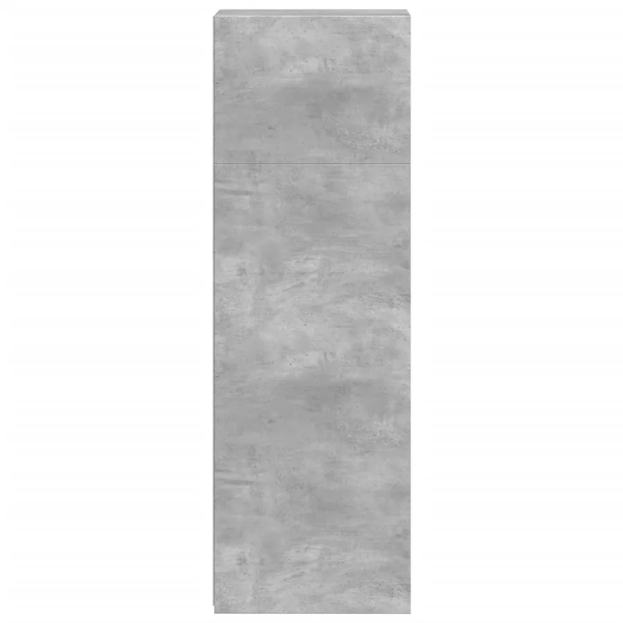 Buffet gris béton 30x41x124 cm bois d'ingénierie - 5