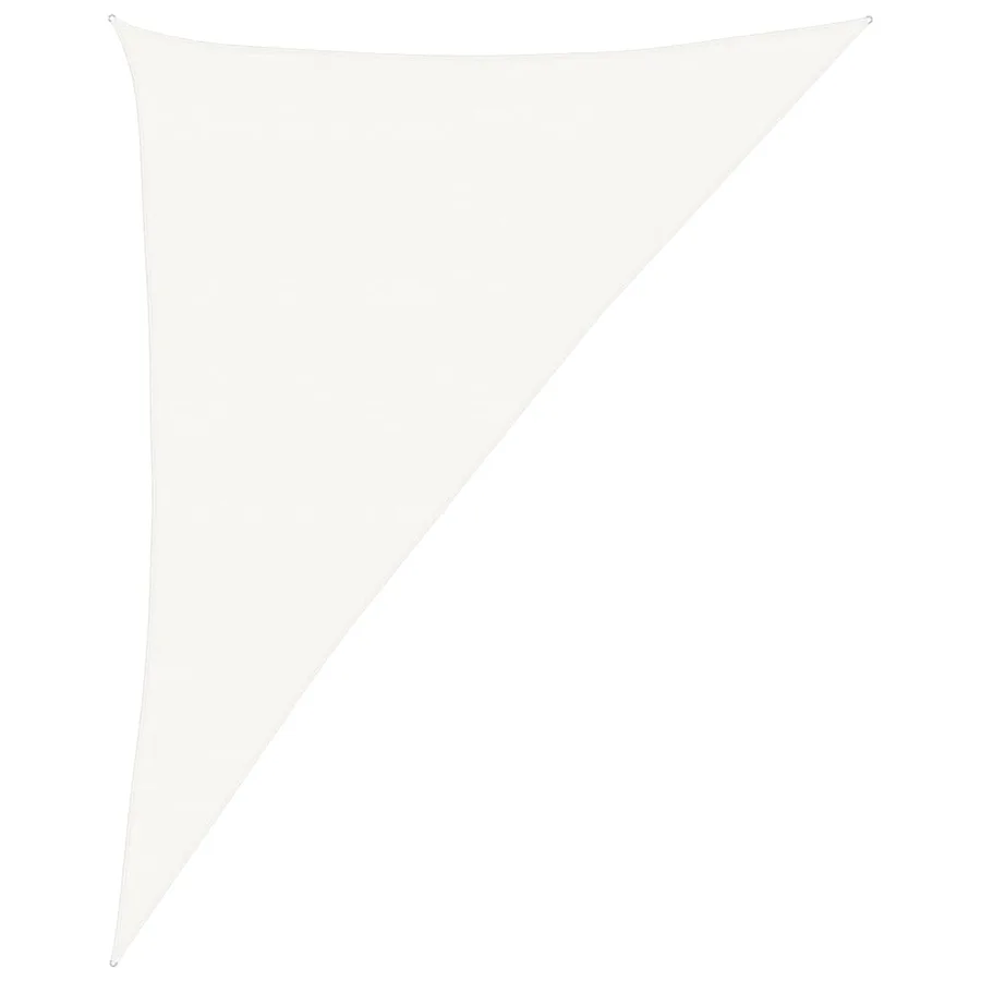 Voile d'ombrage 160 g/m² Blanc 4x5x6,8 m PEHD - 2