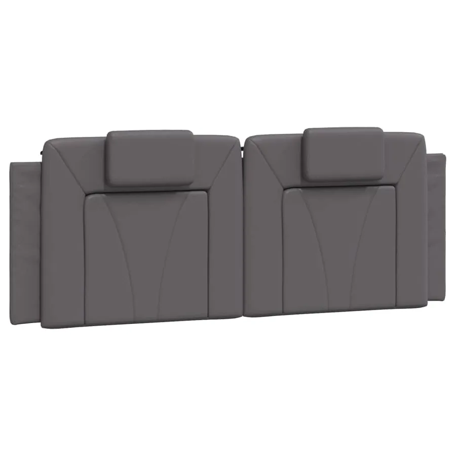 Coussin de tête de lit Viana gris 140 cm similicuir - 2