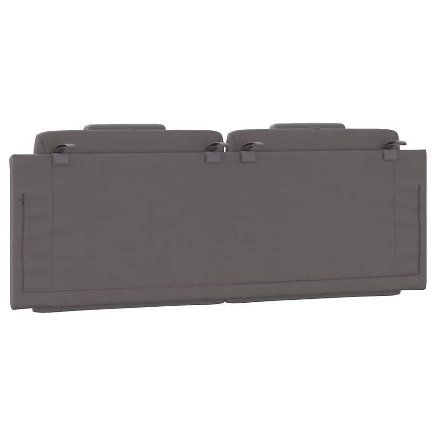 Coussin de tête de lit Viana gris 140 cm similicuir - 7