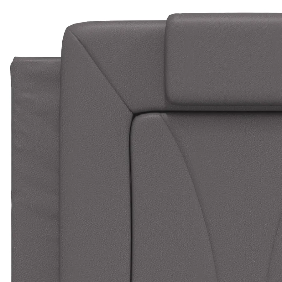 Cadre de lit Viana avec LED sans matelas gris 140x200 cm - 11