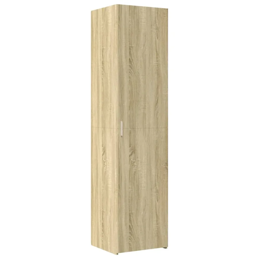 Buffet haut chêne sonoma 50x42,5x185 cm bois d'ingénierie - 2