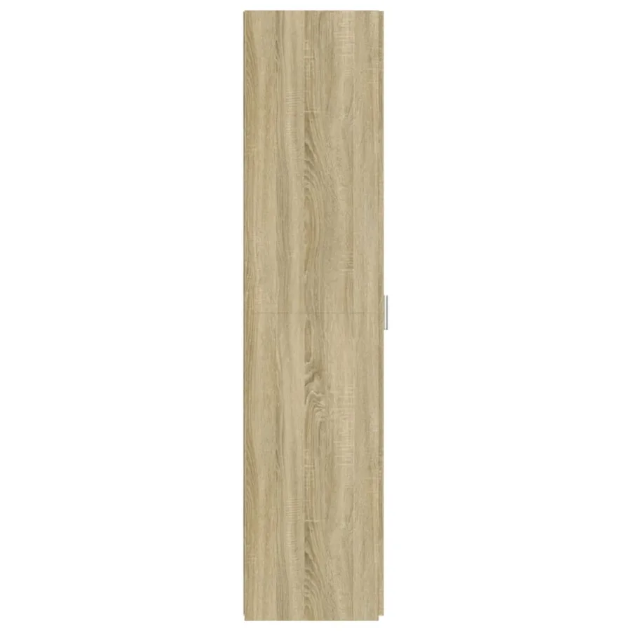 Buffet haut chêne sonoma 50x42,5x185 cm bois d'ingénierie - 5