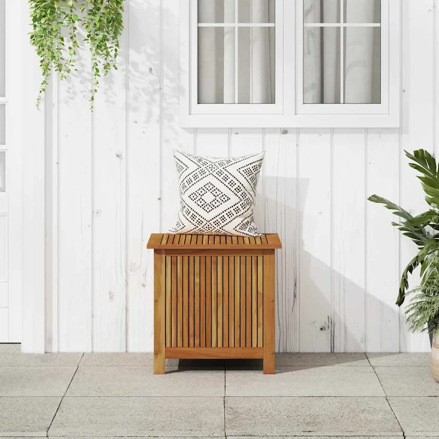 Garden storage box 60x50x58 cm Solid acacia wood - 3