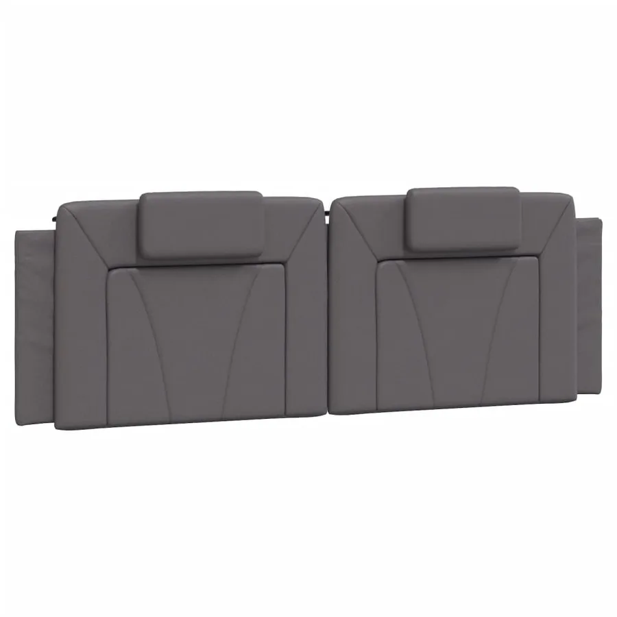 Lit Viana avec matelas gris 160x200 cm similicuir - 5