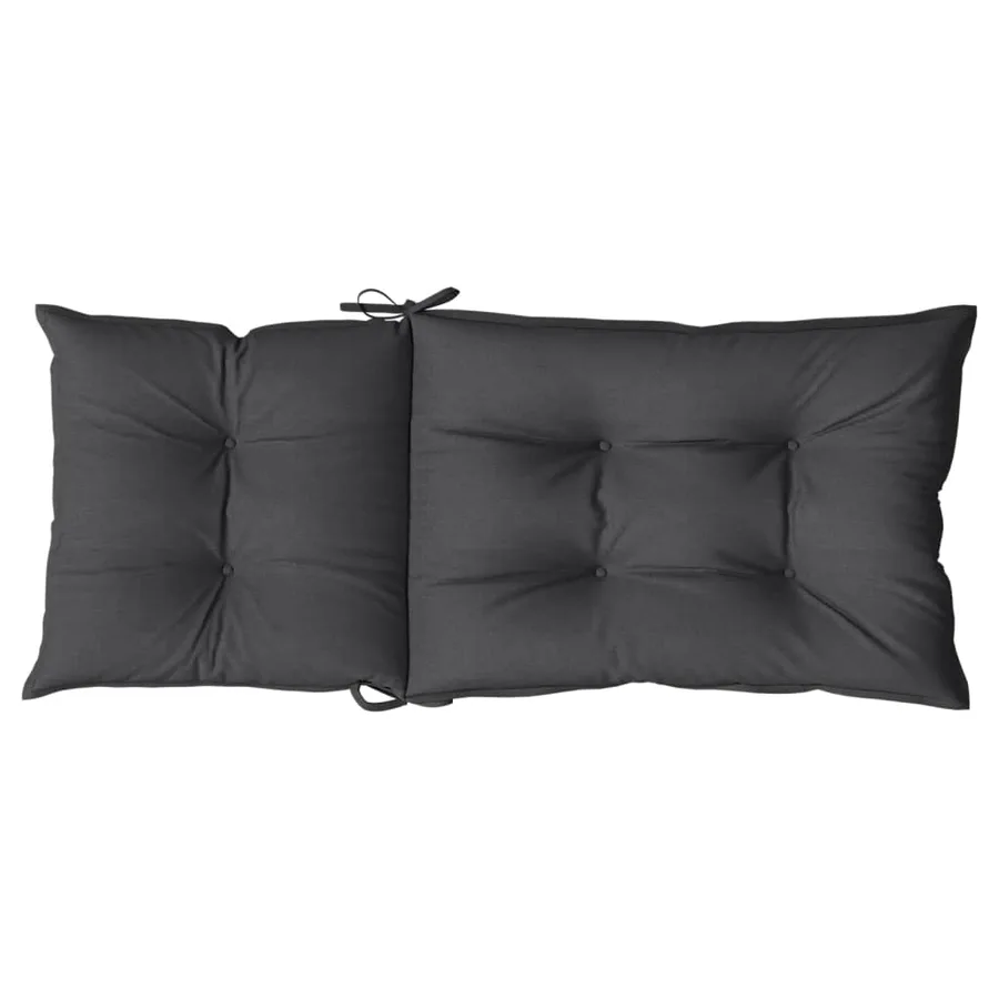 Coussins de chaise à dossier haut lot de 4 anthracite mélangé - 7