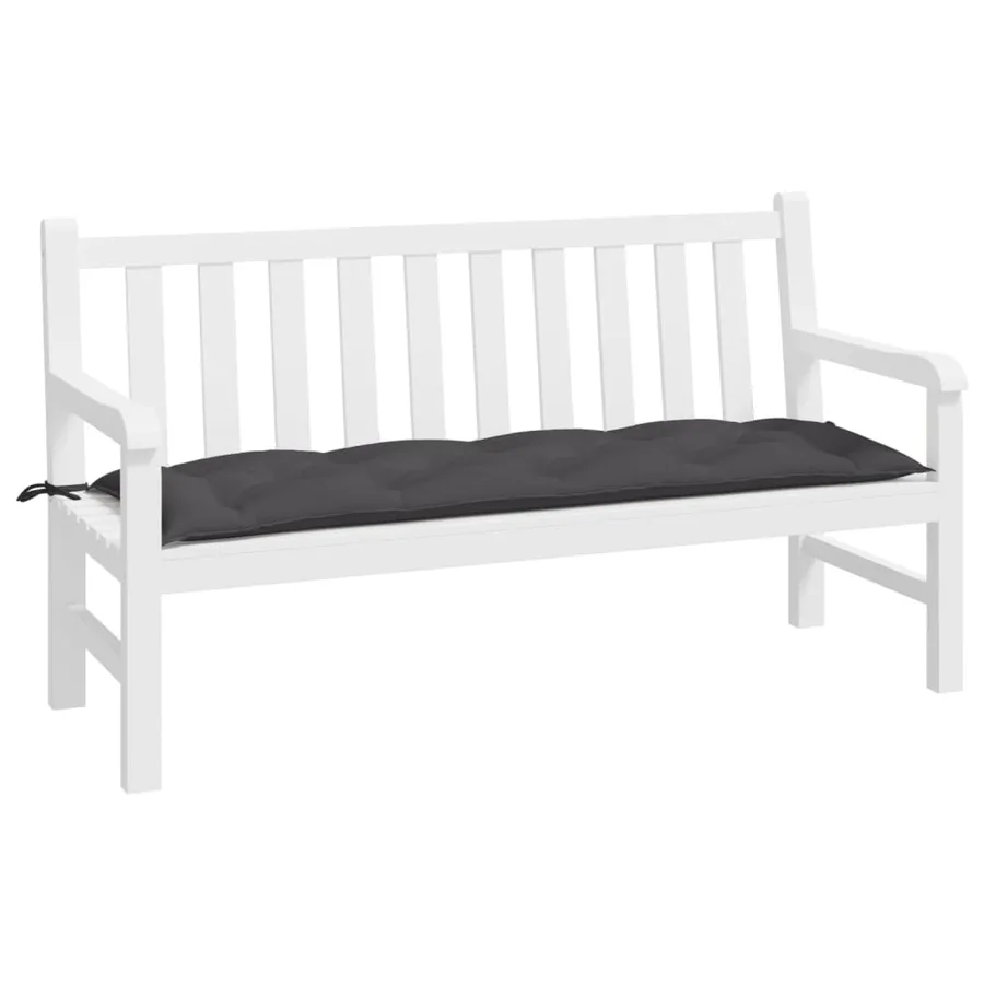 Coussin de banc de jardin anthracite 150x50x7 cm tissu oxford - 3