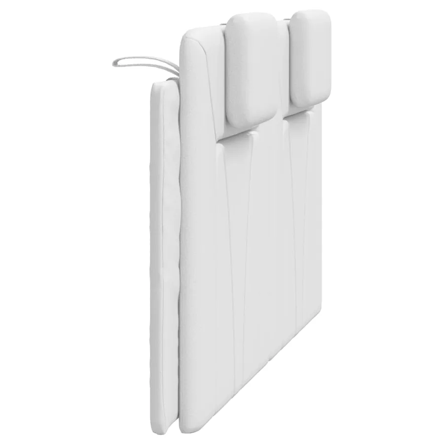 Coussin de tête de lit Viana blanc 140 cm similicuir - 6