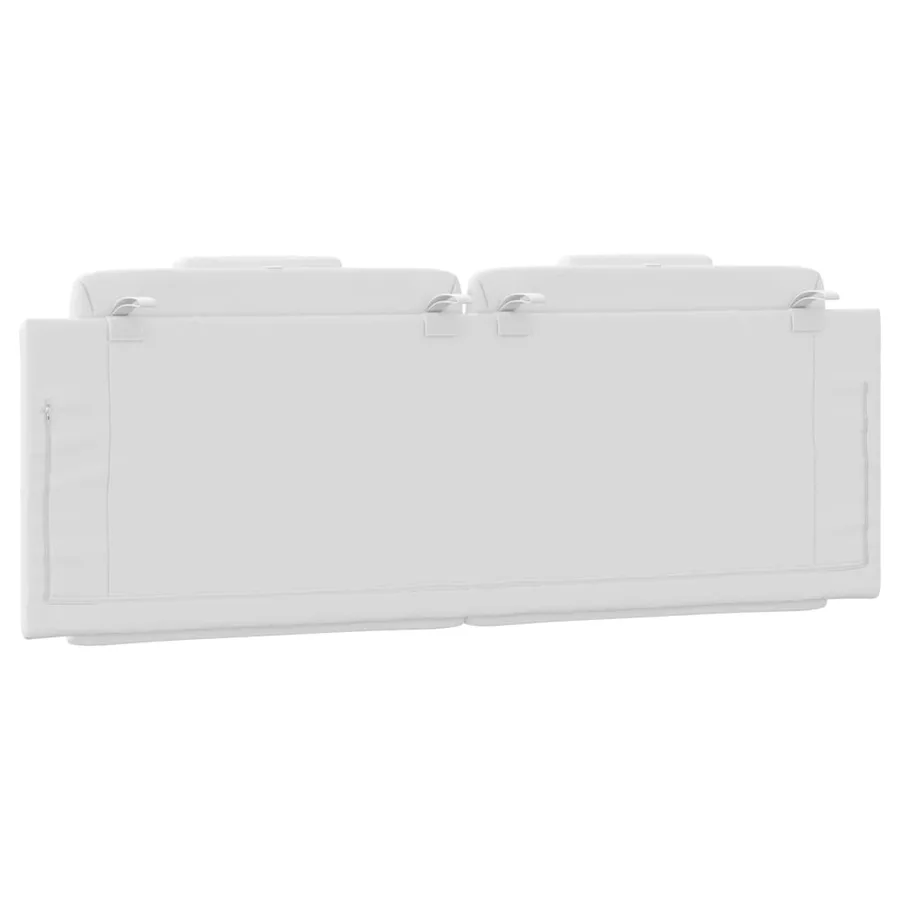 Coussin de tête de lit Viana blanc 140 cm similicuir - 7