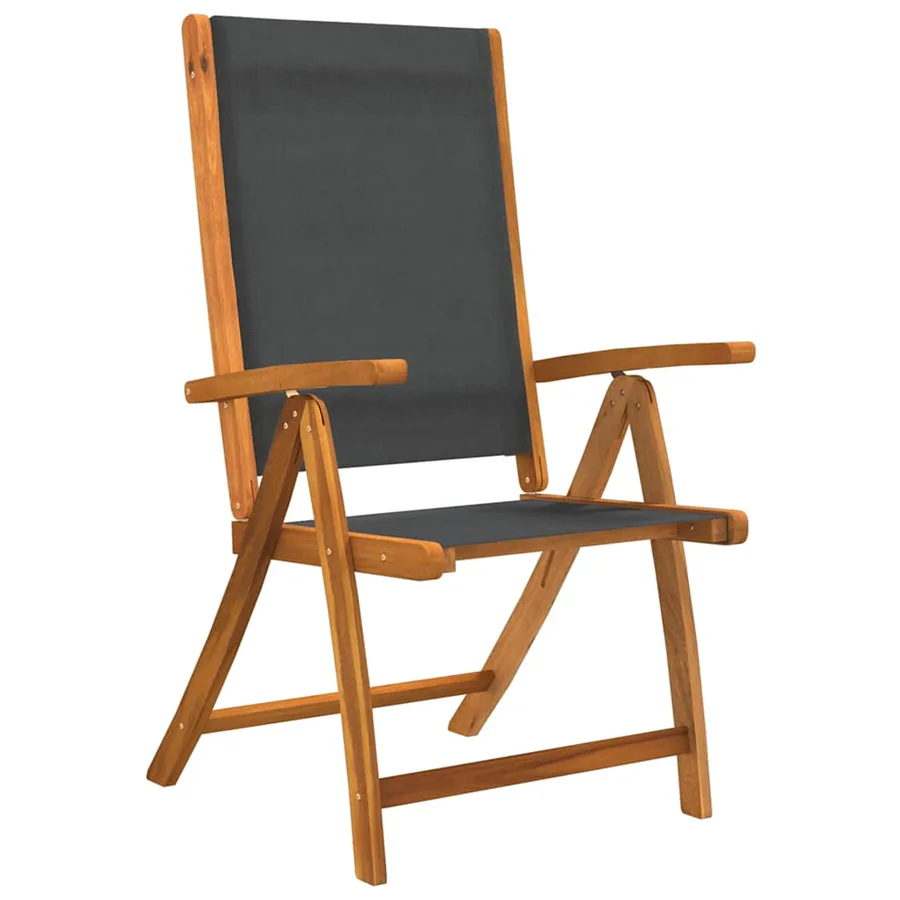 Ensemble à Manger de jardin 7pcs bois d'acacia solide textilène - 8