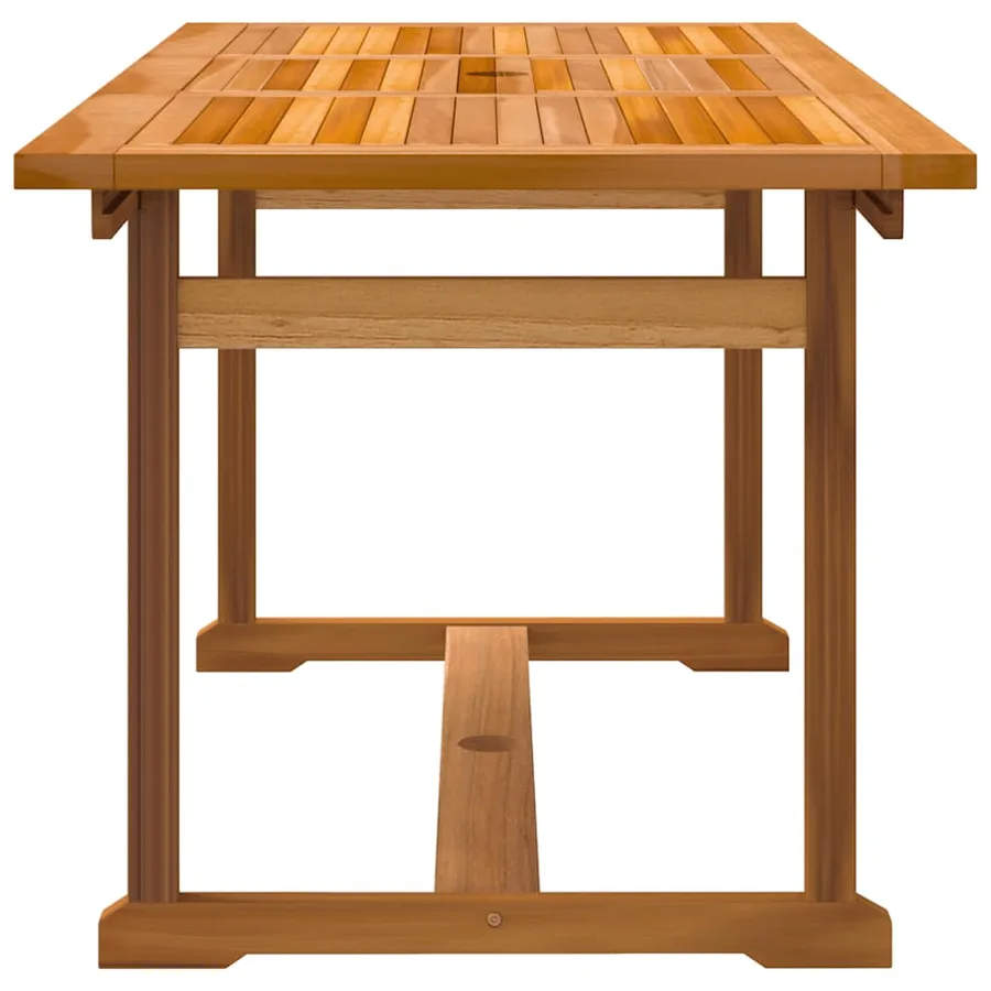 Ensemble à Manger de jardin 7pcs bois d'acacia solide textilène - 5