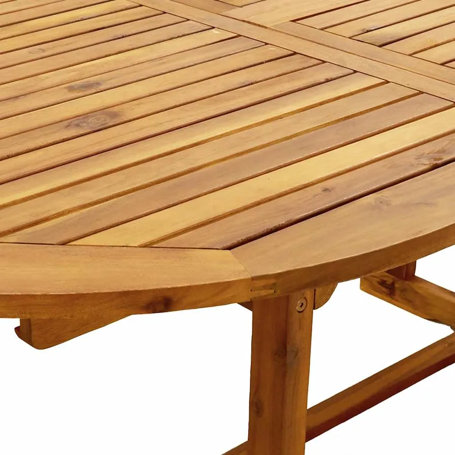 Ensemble à Manger de jardin 7pcs bois d'acacia solide textilène - 10