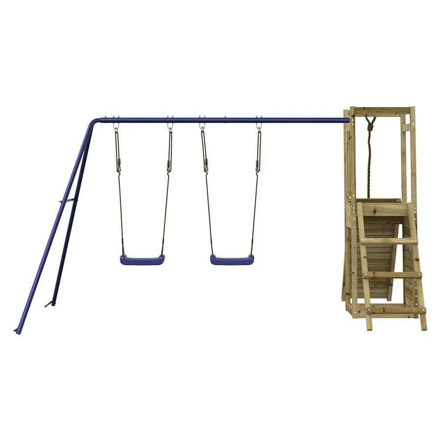 Aire de jeux d'extérieur bois de pin imprégné - 6