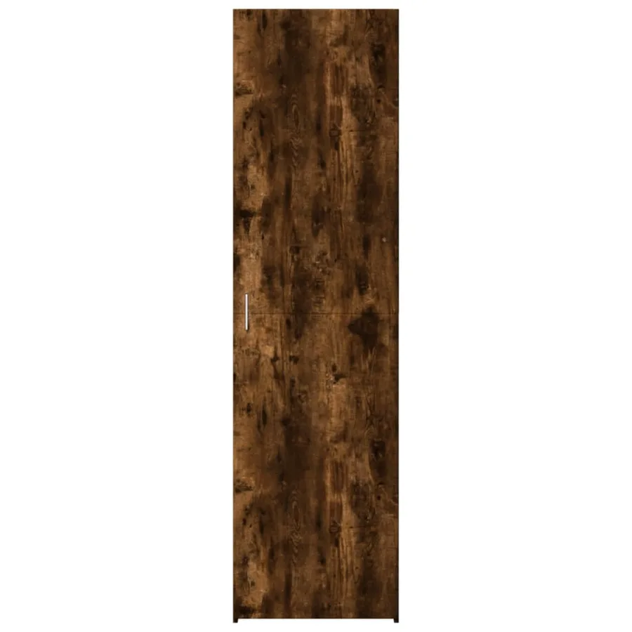 Buffet haut chêne fumé 50x42,5x185 cm bois d'ingénierie - 3