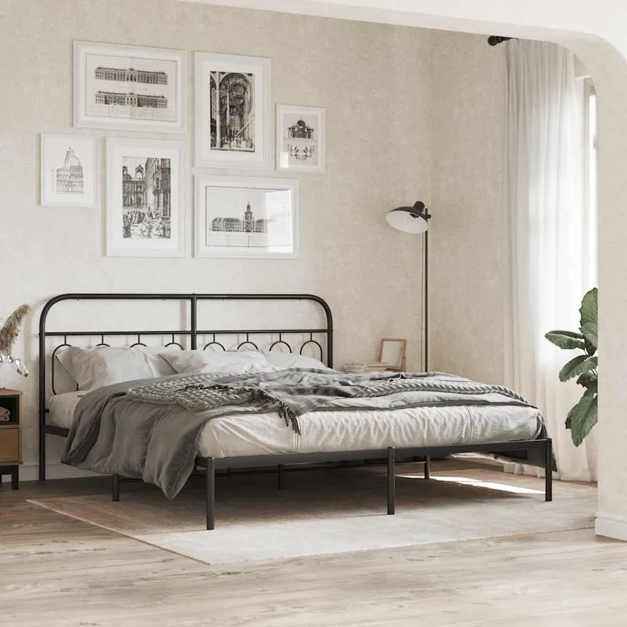 Tête de lit de remplacement métal noir 183 cm - 3