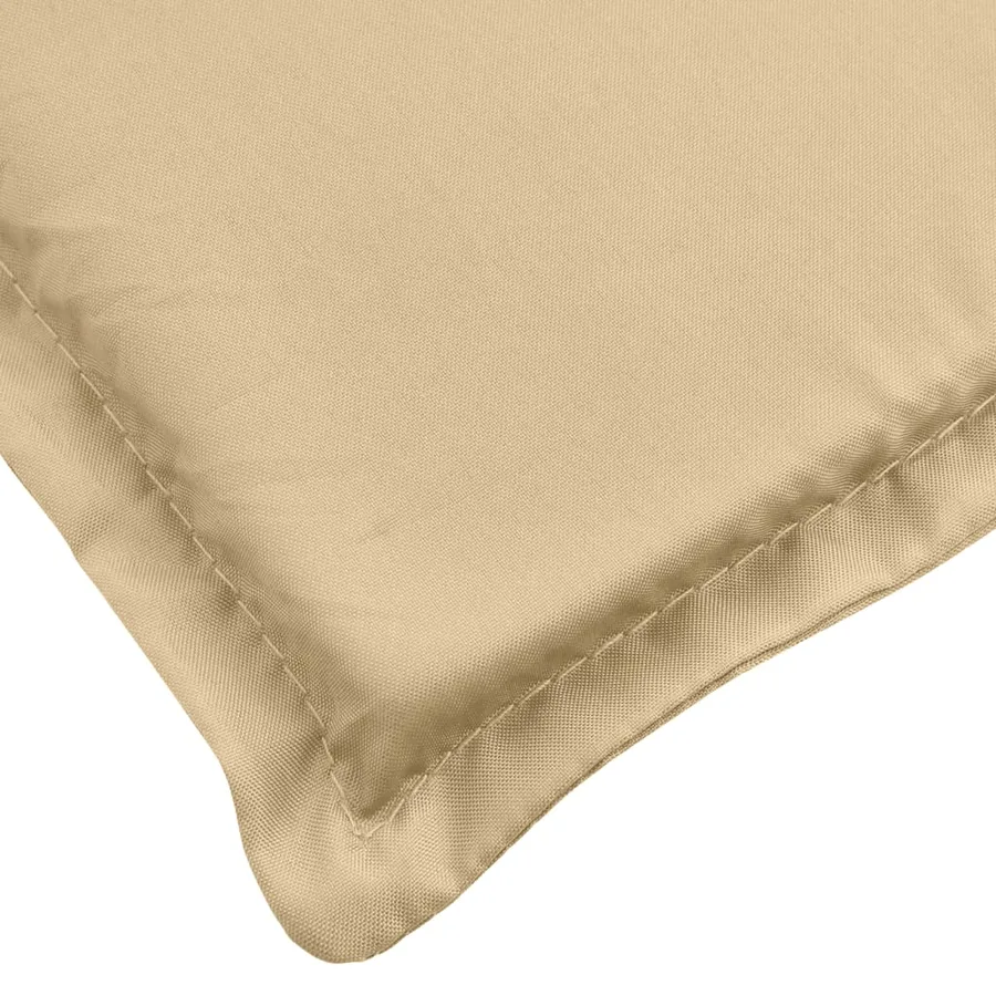 Coussins de chaise à dossier bas lot de 2 beige mélangé tissu - 9